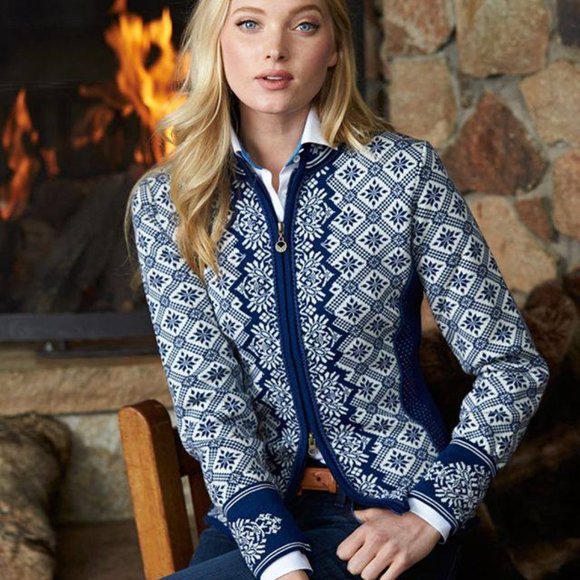 NWOT $535 Dale of Norway Christiania 100% Merino Wool Jacket - M - Picture 7 of 13